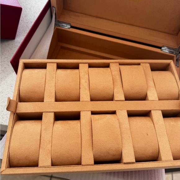 Cartier Ten Slot Watch Storage Display Box Removable Tray - Picture 4 of 8